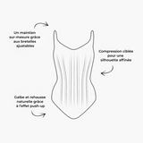 Body gainant sculptant avec culotte intégrée