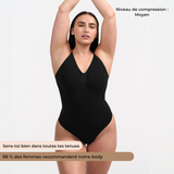Body gainant sculptant avec culotte intégrée